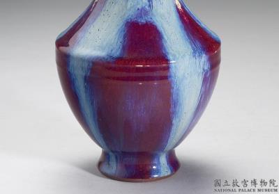 图片[3]-Vase with two handles in imitation Jun-ware glaze, Qing dynasty, Qianlong reign (1736-1795)-China Archive